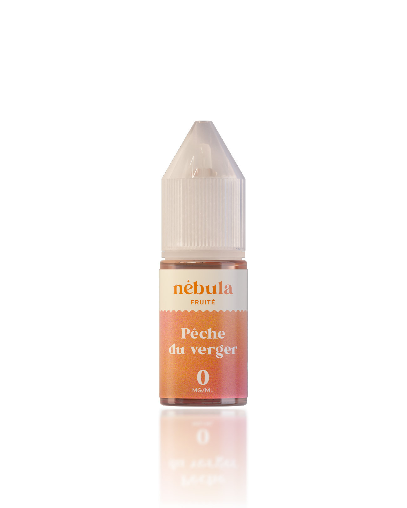 E-liquide 10 ml pour cigarette électronique Nébula parfum pêche du verger