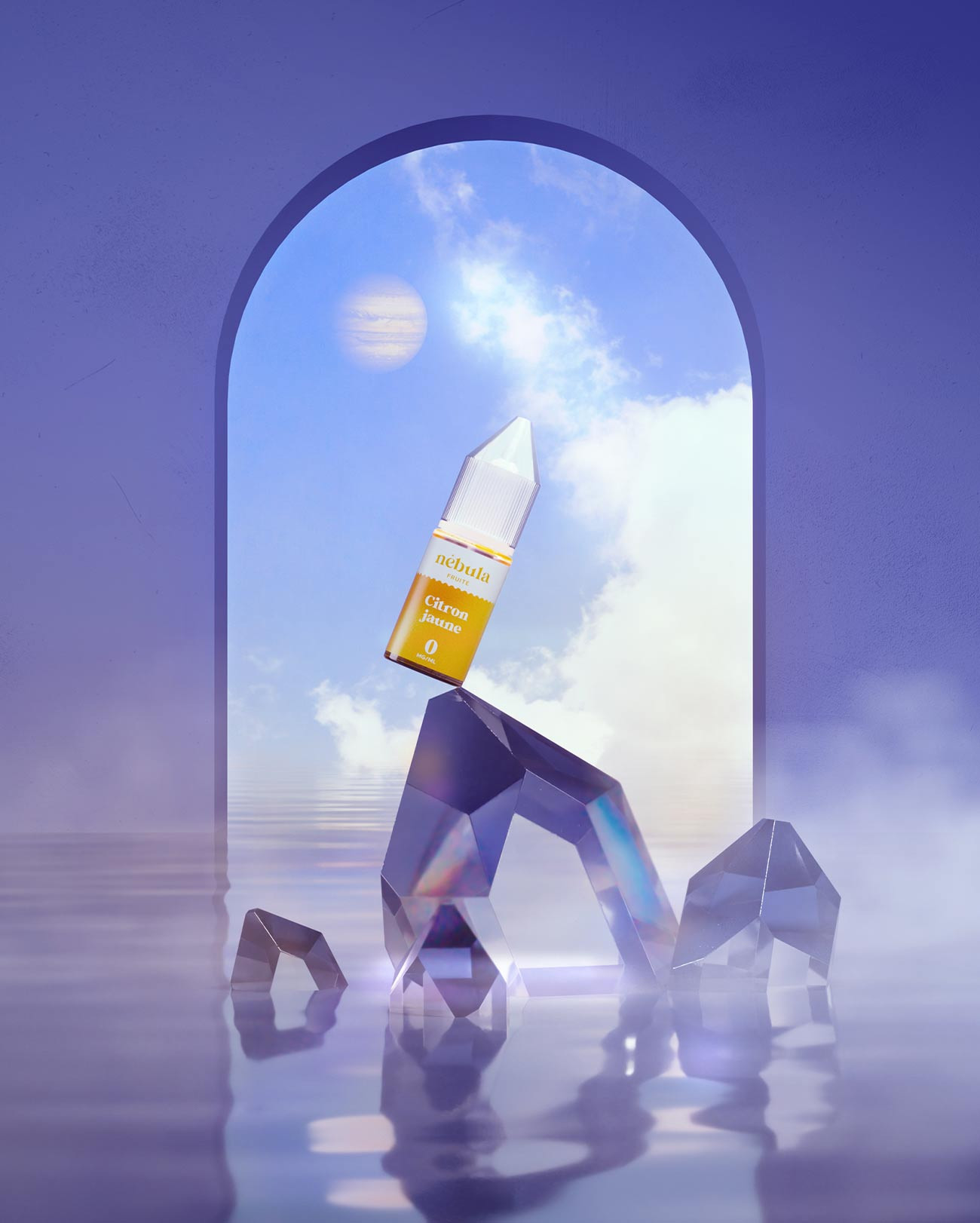E-liquide 10 ml pour cigarette électronique Nébula parfum citron jaune