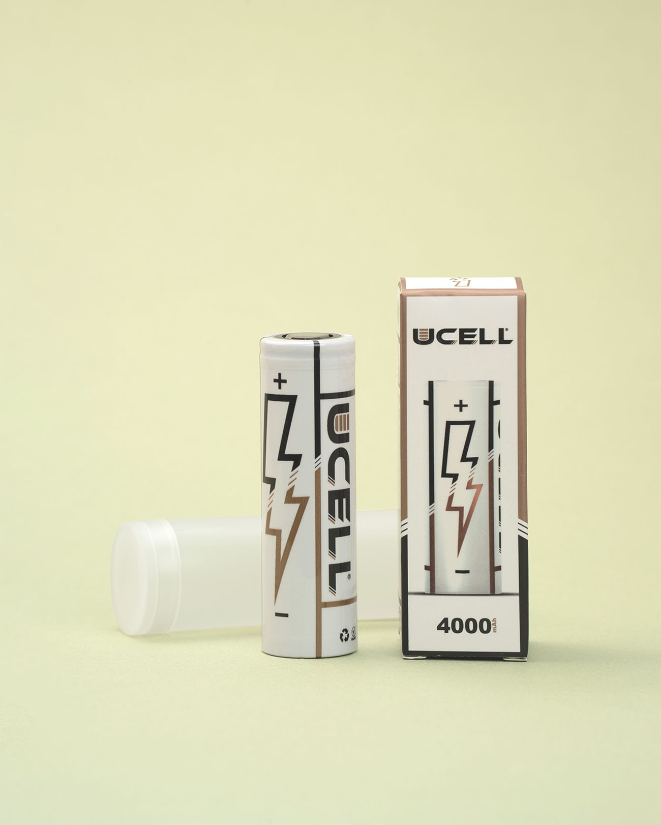 Accumulateur pile pour cigarette électronique Ucell 21700 4000 mAH 40A de conception française