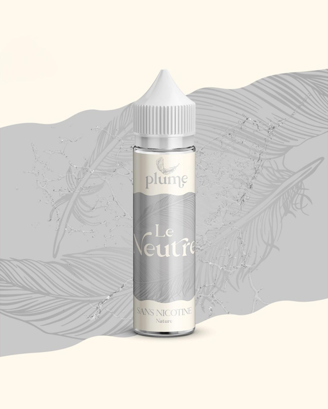 E-liquide français sans arôme grand format Plume Le Neutre