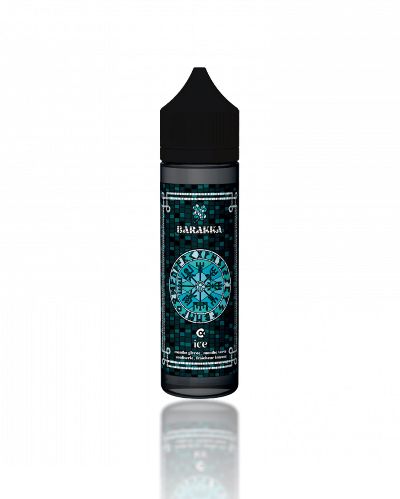 E-liquide français Ice Barakka 50 ml menthe givrée, menthe verte, confiserie