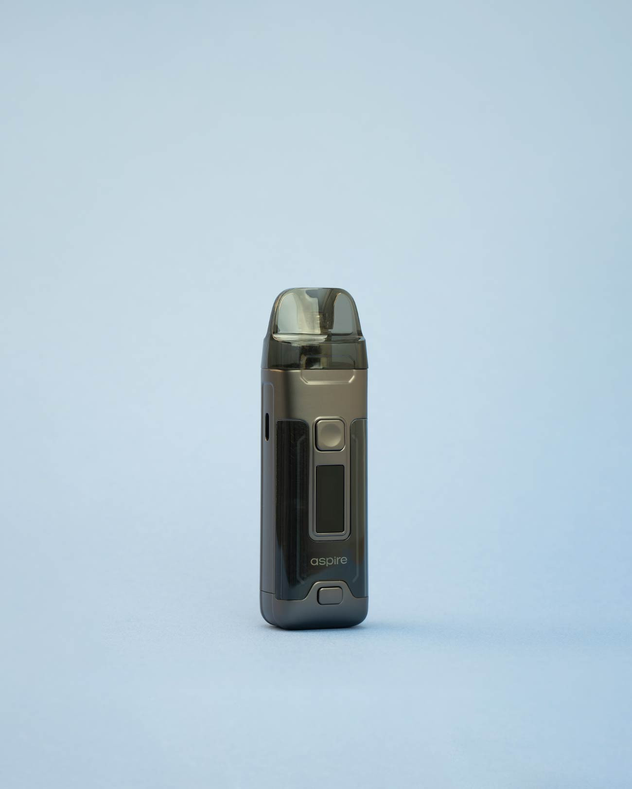 Pod Aspire Veynom Air Gunmetal gris foncé et effet cuir marron texturisé