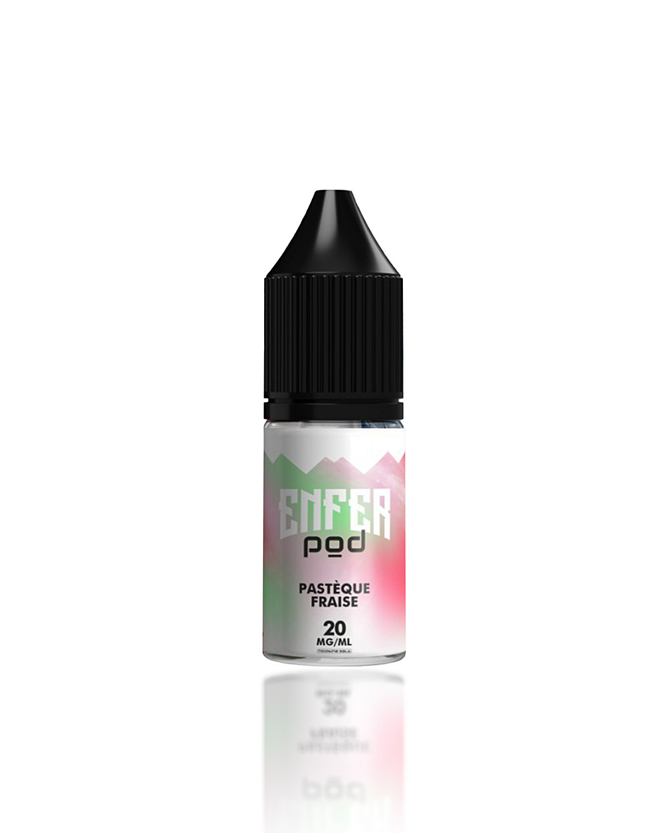 E-liquide Enfer Pod Pastèque Fraise en sels de nicotine vraiment givré et sucré