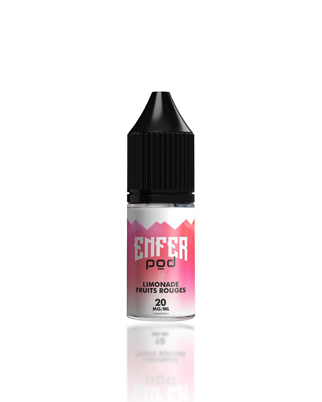 E-liquide Limonade Fruits Rouges d'Enfer pod en 10 ml et sels de nicotine extra frais et fruité