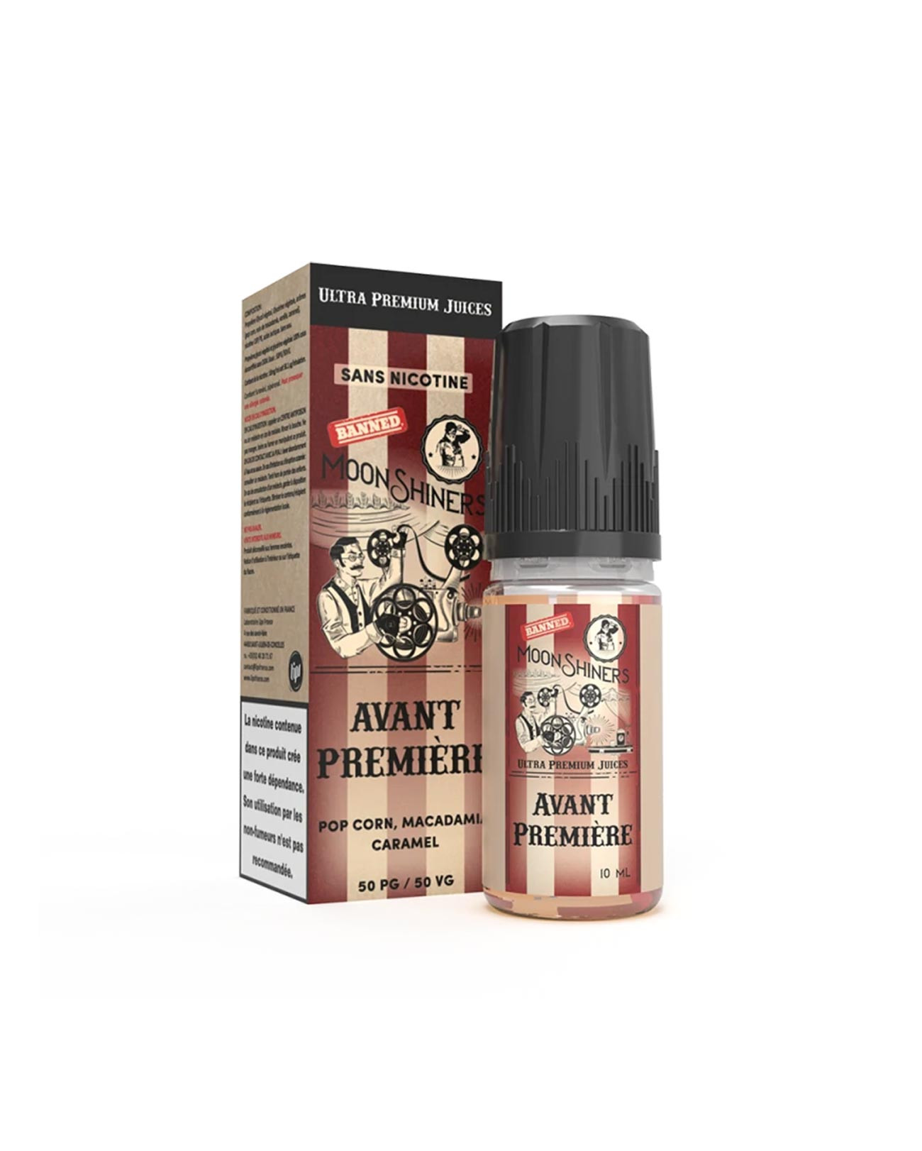 E-liquide Moonshiners Avant Première en 10 ml avec sa boîte