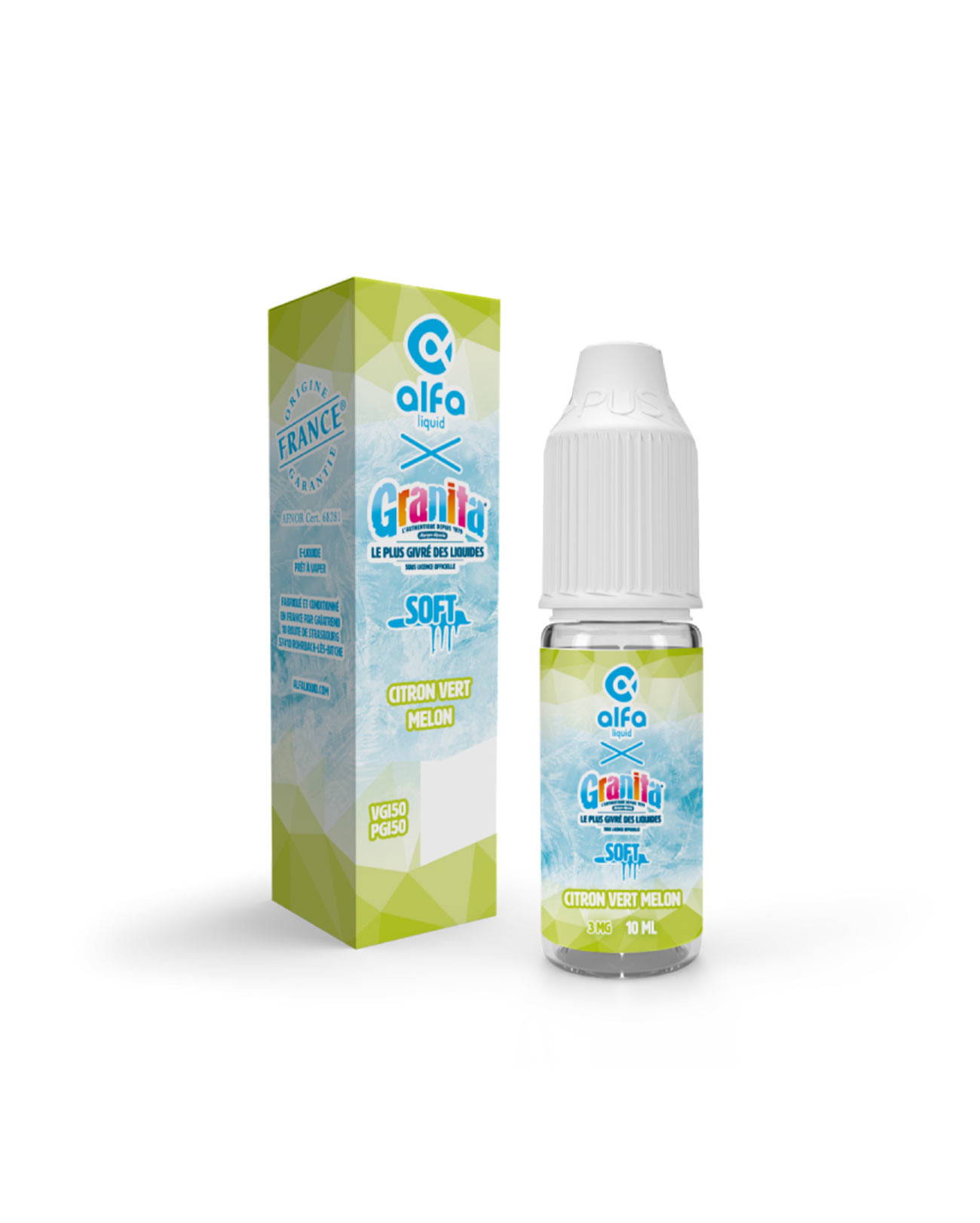 E-liquide Alfaliquid Granita Citron Vert Melon frais