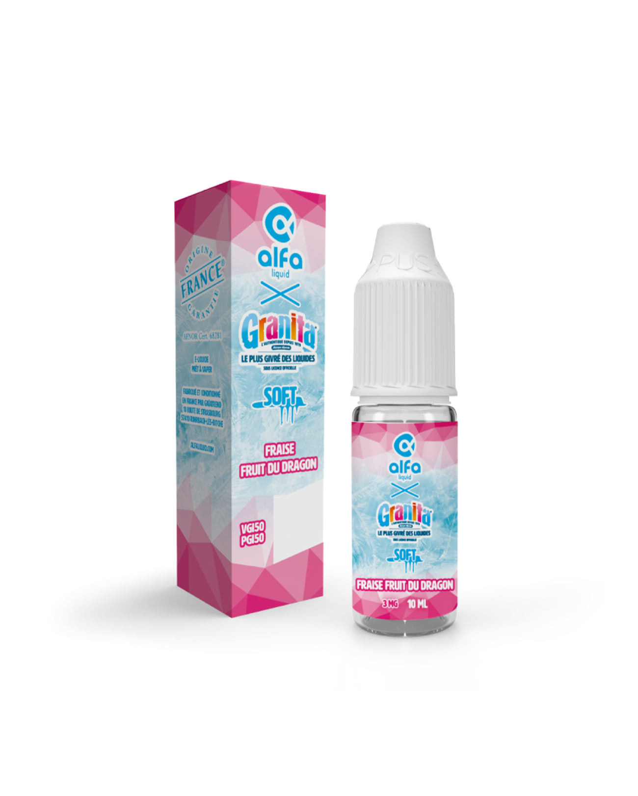 E-liquide Granita Alfaliquid saveur fraise et fruit du dragon