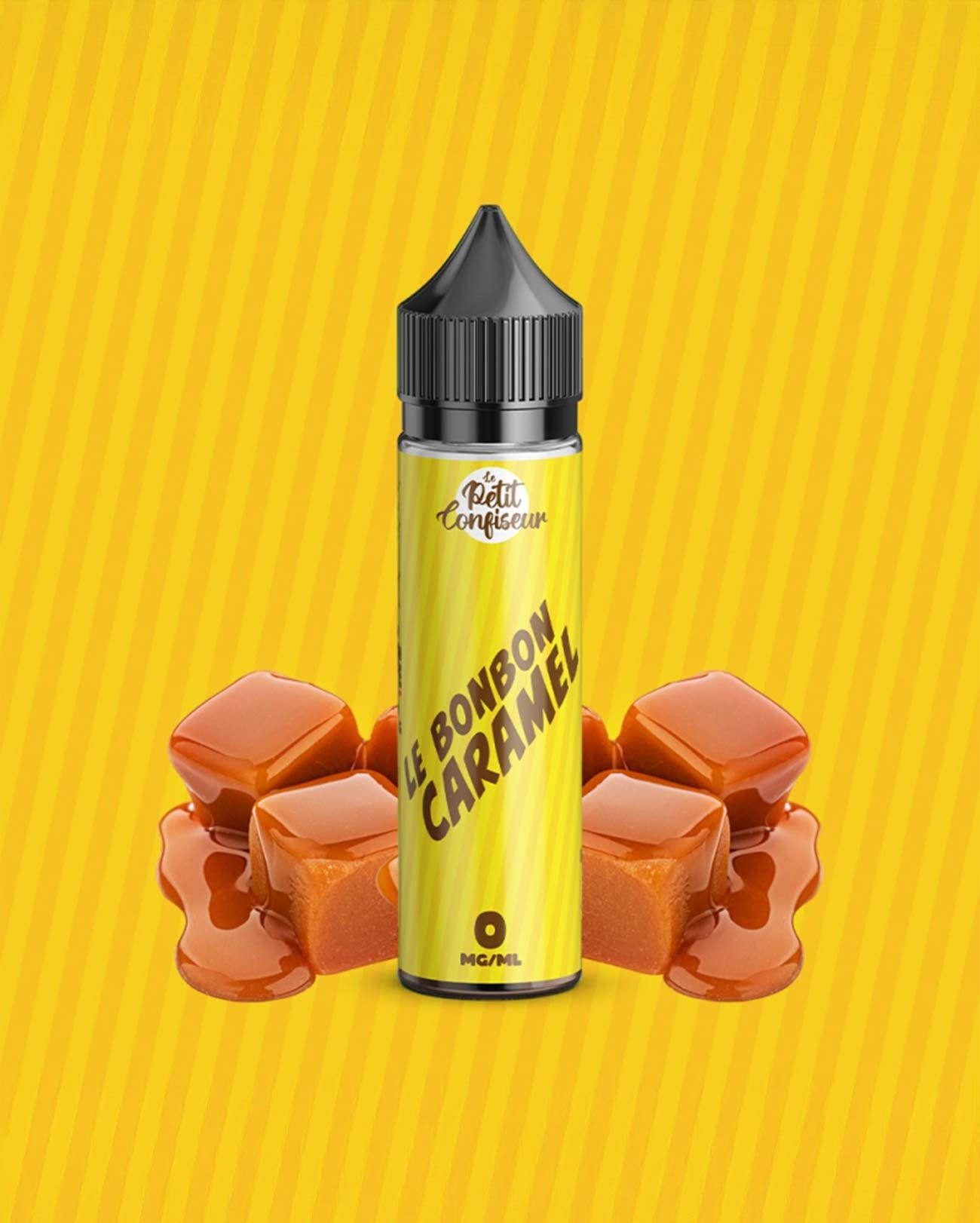 E-liquide Le Petit Confiseur Le Bonbon Caramel en grand format pour les amateurs d'e-liquides goût bonbon