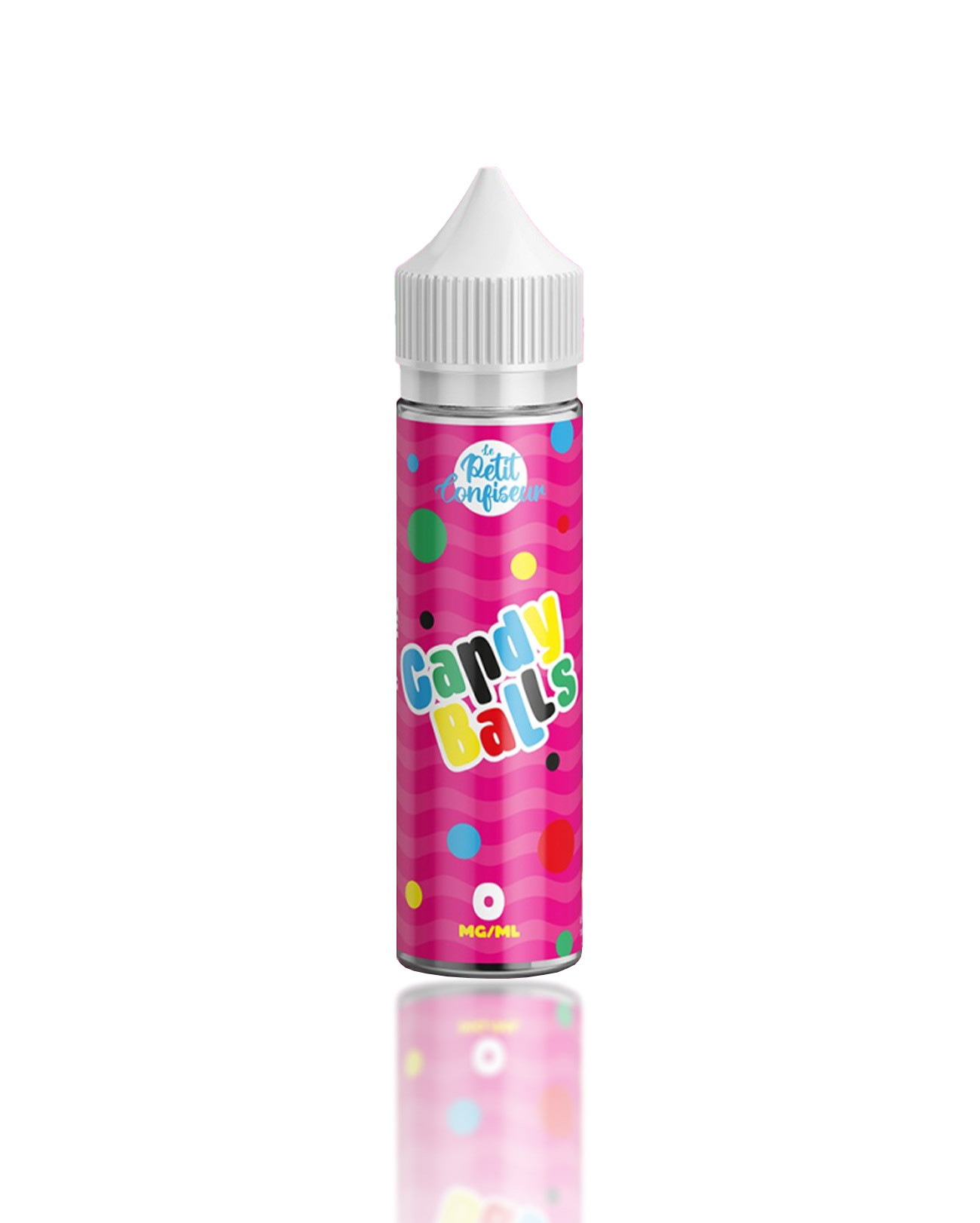 E-liquide Candy Balls 50 ml de la maison Le Petit Confiseur goût des petits bonbons ronds colorés