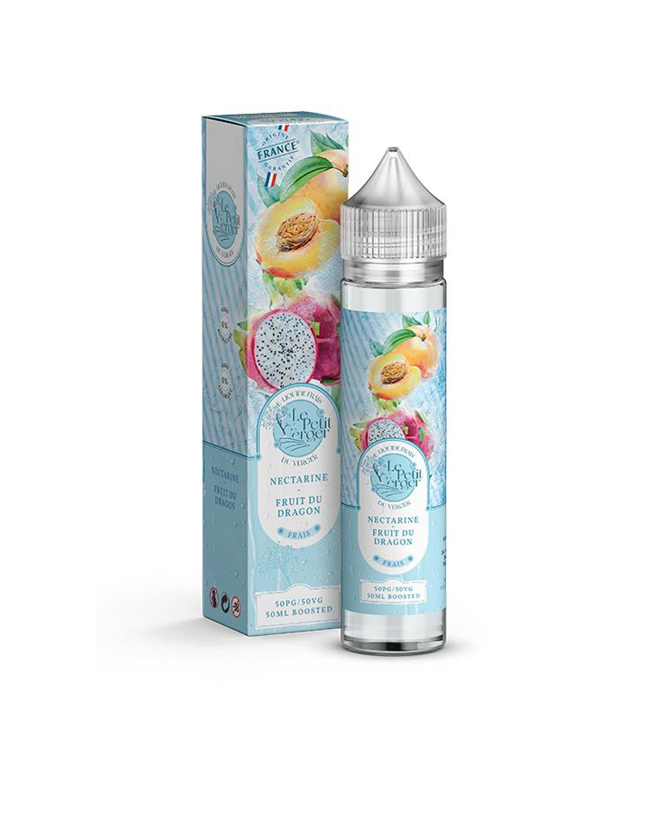 E-liquide Nectarine Fruit du dragon grand format avec son packaging