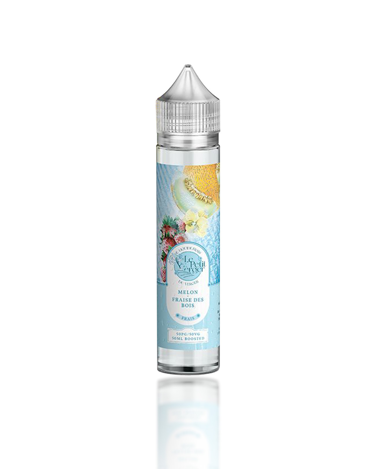 E-liquide 50 ml Melon Fraise Bois de la collection Le Petit Verger Frais Mix and Vape