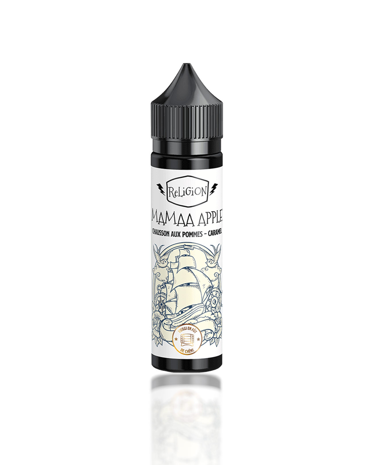 E-liquide gourmand Mamaa Apple Religion Juice 50 ml au chausson aux pommes caramel