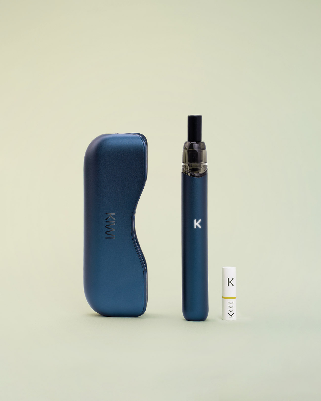 Starter Kit 2 Kiwi Vapor Midnight Blue Bleu foncé avec powerbank universel