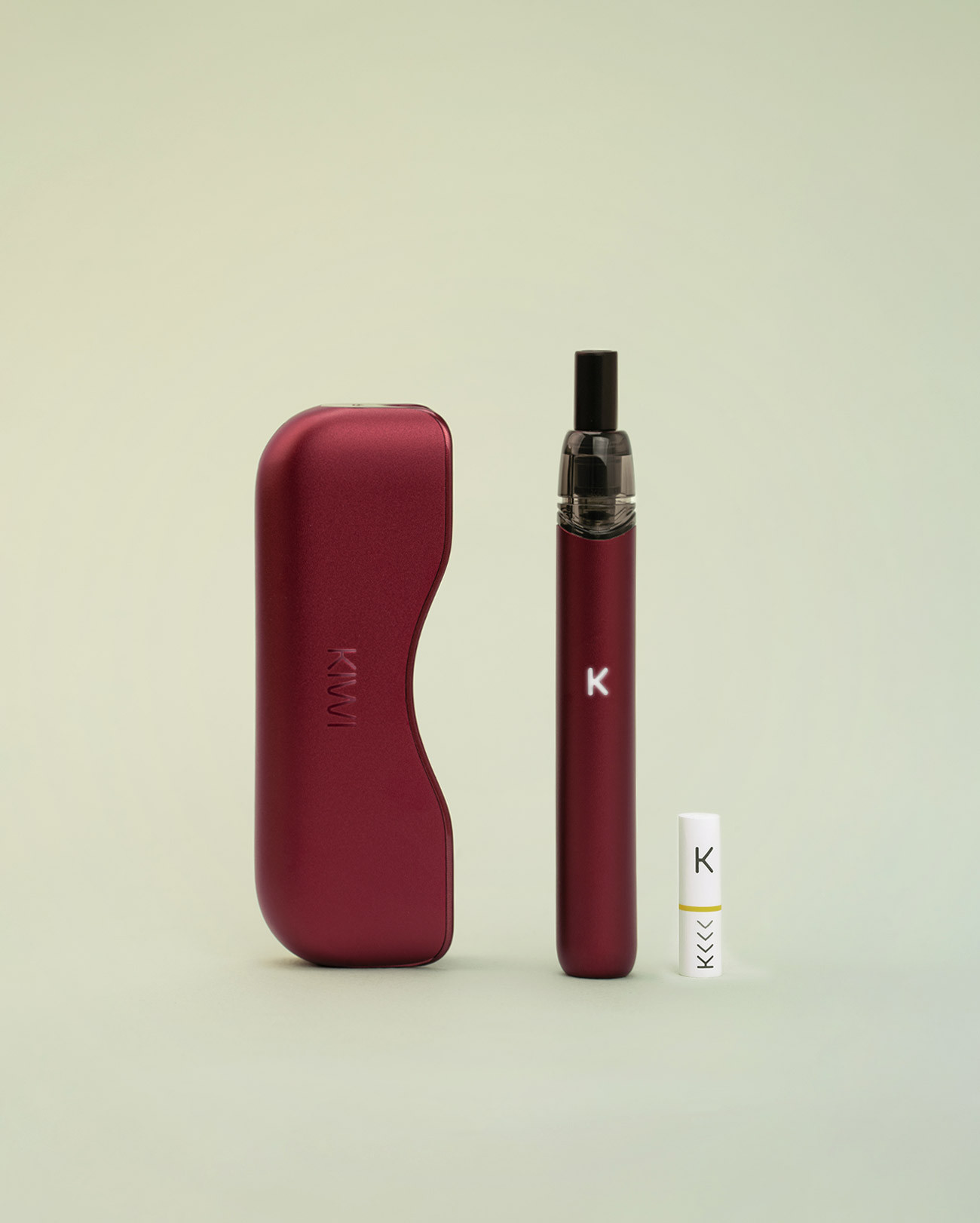 Starter Kit Kiwi 2 Red Velvet rouge avec pen et powerbank idéal pour débute la vape