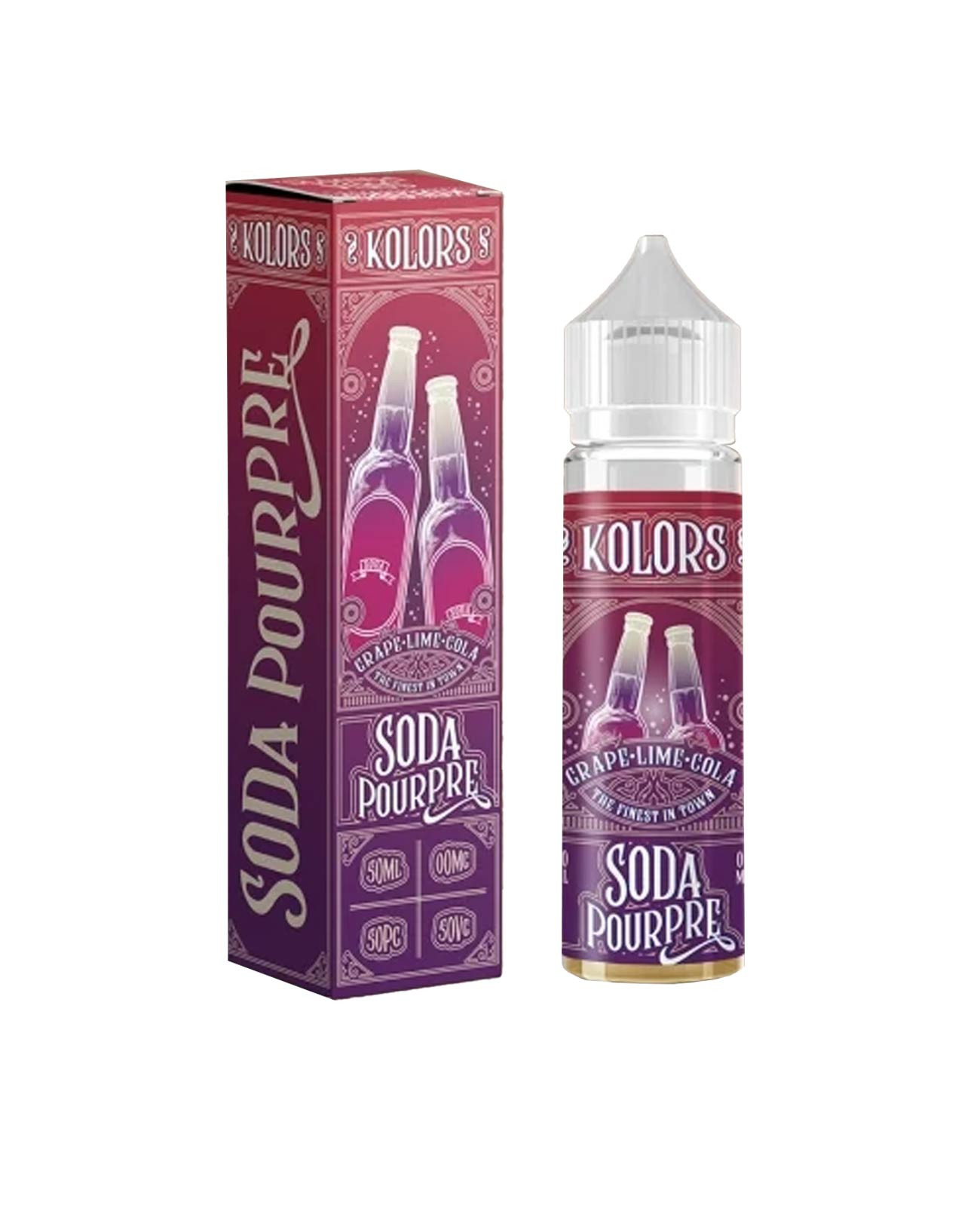 E-liquide Soda Pourpre Kolors 50 ml saveur boisson avec son carton