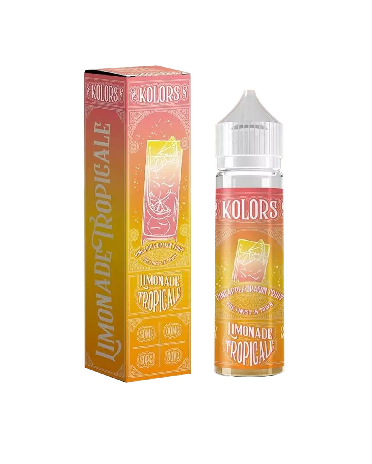 E-liquide grand format Kolors Limonade Tropicale avec son emballage