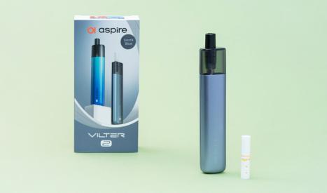 La petite cigarette électronique Aspire Vilter 2 est un pod discret et élégant